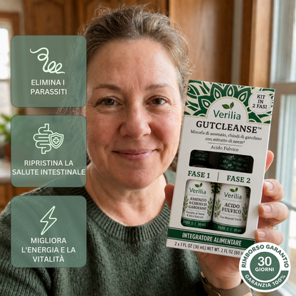 Verilia® GutCleanse – 2-Step Colon Cleanse Kit – Natural Herbal Detox for a Cleaner, Healthier Bowel