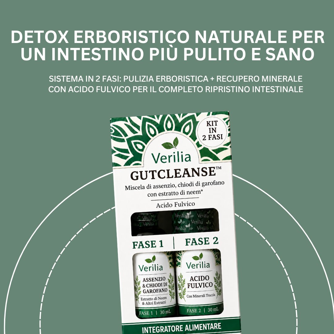 Verilia® GutCleanse – 2-Step Colon Cleanse Kit – Natural Herbal Detox for a Cleaner, Healthier Bowel