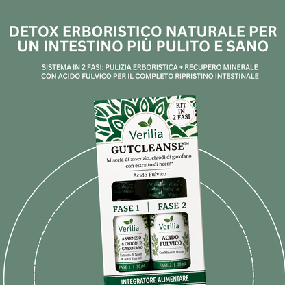 Verilia® GutCleanse – 2-Step Colon Cleanse Kit – Natural Herbal Detox for a Cleaner, Healthier Bowel