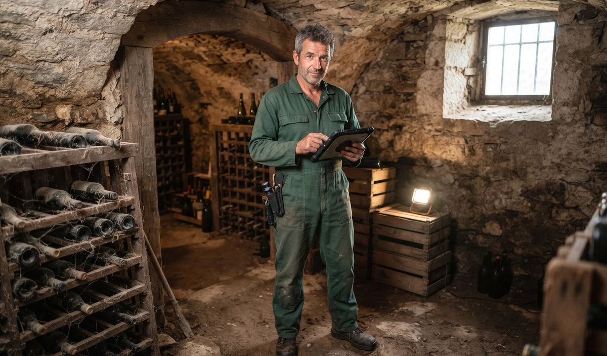 Tecnico della derattizzazione in cantina