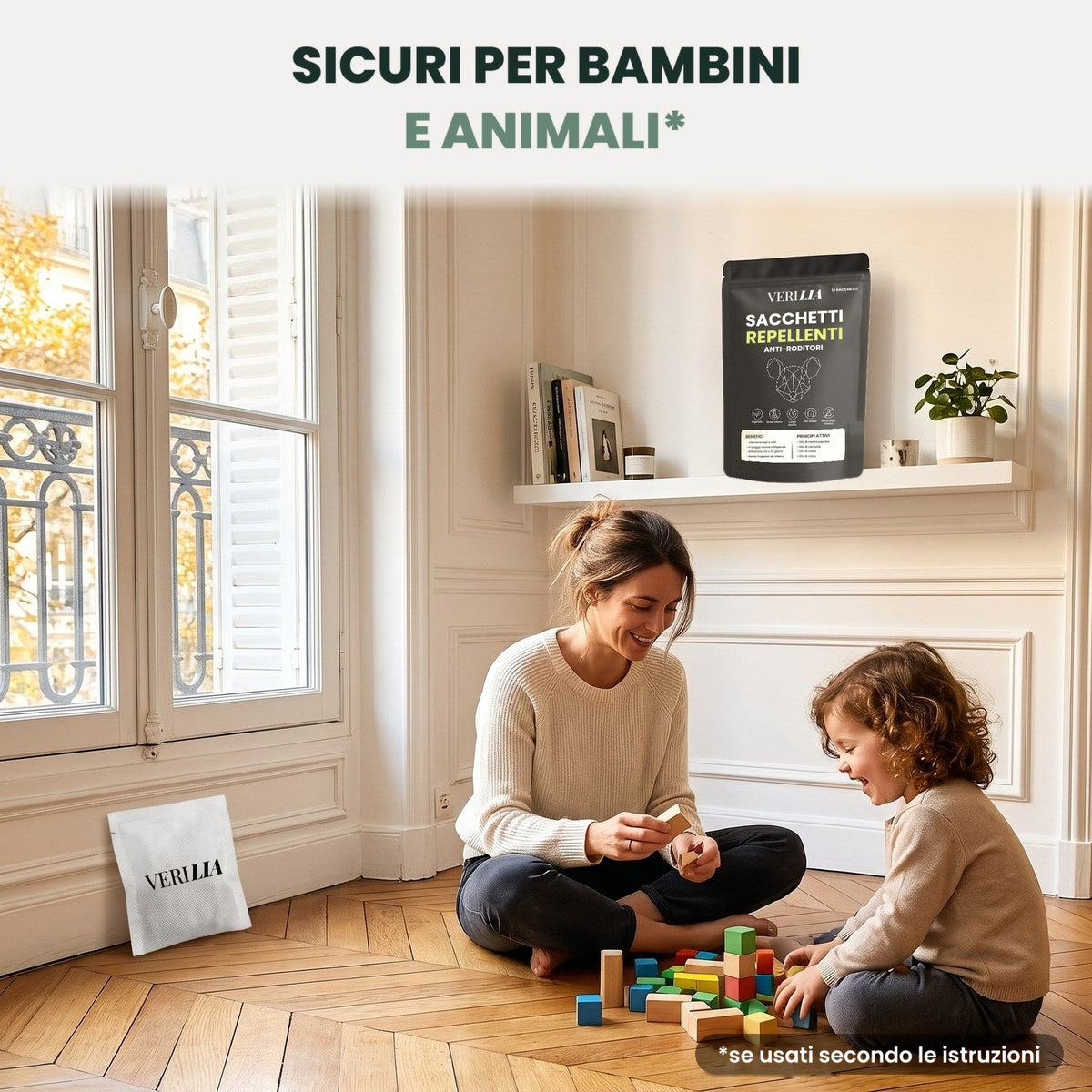 Sacchetti repellenti anti-roditori Verilia